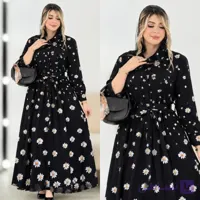 پیراهن فدرال طرح گل بابونه خاص و دوست داشتنی