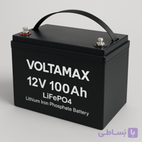 باتری لیتیومی 12V 100Ah LiFePO4 | ظرفیت بالا برای سیستم خورشیدی و UPS
