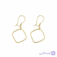 گوشواره آویزی طلا مربعی