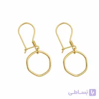 گوشواره آویز طلا پنج ضلعی