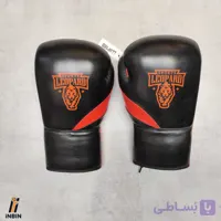 دستکش بوکس چرم مشکی لئوپارد مدل سینیور کد 70736