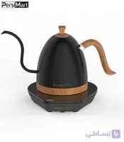 کتل برقی بروییستا مدل آرتیسان 0.6 لیتر رنگ مشکی دسته چوبی