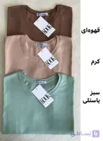 تیشرت بیسیک زنانه برند کوک مدل مداد رنگی کد 10602