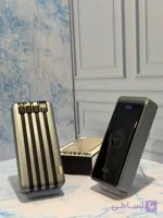 پاور بانک | باتري ليتيوم پليمر POWER BANK YM-1148 20000MAH 22.5 WIRELESS 4CABLELS AND digital SUPER FAST BLACK