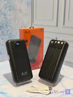 پاور بانک | باتری لیتیوم پلیمر POWER BANK AH-B2 20000 MAH 22.5 4 CABLES AND DIGITAL SUPER FAST BLACK