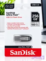 فلش مموری سن دیسک USB 3.2 مدل Ultra Luxe CZ74 ظرفیت 256 گیگابایت سرعت 400MB/s