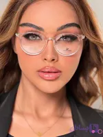 عینک طبی گرد سواروسکی