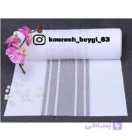 پرده ورتیکال یا دی کی ساده رنگ سفید