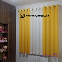 پرده حریر پانچ در رنگبندی دلخواه با دوخت در ارتفاع دلخواه