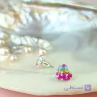 گوشواره قلب میخی مدل اسب تک شاخ