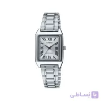 ساعت مچی زنانه کاسیو فلزی نقره ای قاب مربع LTP-V007D-7B