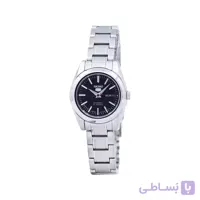 ساعت مچی زنانه سیکو نقره ای صفحه مشکی اتوماتیک SYMK17J1