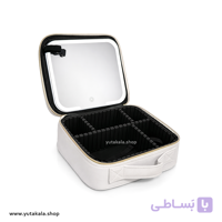 کیف لوازم آرایشی چراغ‌دار مدل کازمتیک کلاب