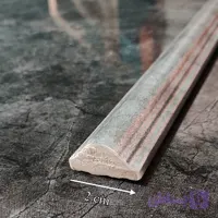 ابزار قاب‌بندی دیوار پلی اورتان مدل گنبدی رنگ پتینه طوسی| عرض 2cm | طول 280cm