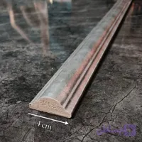 ابزار قاب‌بندی دیوار پلی اورتان مدل گنبدی رنگ پتینه طوسی| عرض 4cm | طول 280cm