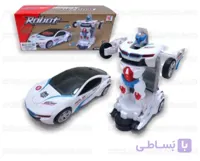 ربات تبدیل شونده موزیکال چراغدار طرح پلیس