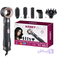 سشوار حرفه‌ای کیمی مدل KM-9205 حالت دهنده با ۶ کارایی و باد سرد