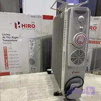 شوفاژ برقی و رادیاتور 13 پر روغنی هیرو مدل 13FW ژاپن با آویز حوله و لباس