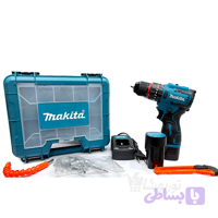 دریل شارژی 18 ولت ماکیتا نظام فلزی مدل MAKITA BRUSHLESS 18v ابزار