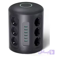 چندراهی برق ایستاده ۱۲ سوکت Aukey سه راهی برق مدل pa-s14