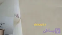 کاغذدیواری پتینه سفیدکرم روشن وارداتی کد FB6056