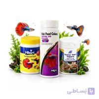 پک غذای ماهی گوپی و پلنت