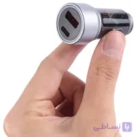 شارژر فندکی ۲۰ وات دو پورت type c و usb فست شارژ SKY