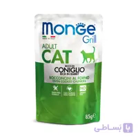 پوچ بچه گربه مونژه با طعم سالمون وزن 85 گرم