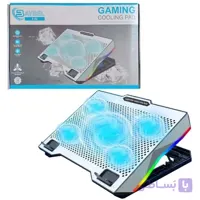 کول پد خنک کننده لپ تاپ BAYBEL مدل F62 با ۵ فن LED