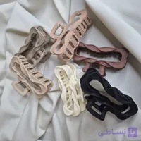 گیره مو طرح موجی فینیش مخملی مات