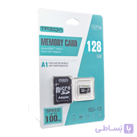 کارت حافظه microSDXC برند TREQA مدل SD-12 ظرفیت 128 گیگابایت کلاس 10 استاندارد