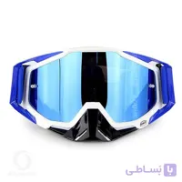 عینک طوفان و اسکی 100% RACECRAFT Blue White درجه یک