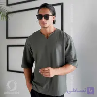 تیشرت مردانه یقه کوبایی