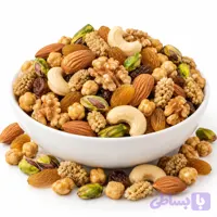 پک میان وعده مدرسه‌ مغزها و میوه خشک (۱ هفته مدرسه)