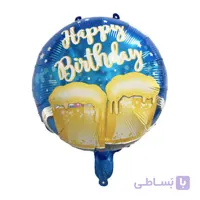 بادکنک فویلی گرد لیوان دلستر