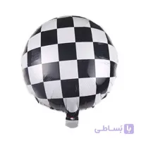 بادکنک فویلی گرد شطرنجی