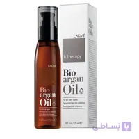 روغن آرگان لاکمه ترمیم کننده موی خشک و شکننده مناسب انواع مو حجم 125 میل  LAKME Argan Oil Hair Treatment 125ml
