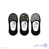 جوراب کالج زنانه مجلسی توری بسته 3 عددی