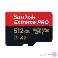 کارت حافظه microSDXC سن دیسک مدل Extreme Pro کلاس V30 استاندارد UHS-I سرعت 200MBps ظرفیت 512 گیگابایت