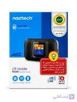 مودم جیبی 4G دو سیم‌کارت نزتک Naztech JET2 با ۳ سال گارانتی