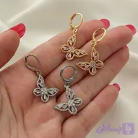 گوشواره پروانه Fashion Jewelry کد 3286 ارسال رایگان k