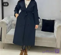 مانتو بارونی بلند روژین ارسال رایگان ۷۹۳