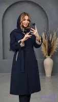 مانتو بارونی کلاهدار نفس ارسال رایگان