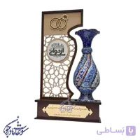 تندیس صنایع دستی با گلدان