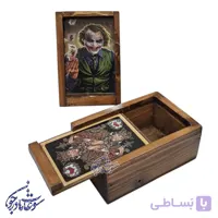 جعبه پاسور چوبی طرح دار