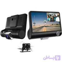 دوربین ثبت وقایع (Dash Cam) با ۳ دوربین و مانیتور ۲ اینچی