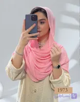 شال پلیسه شاین صورتی کد 1973