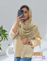 شال پلیسه نخی طرحدار کد 1972