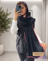 شال برشکا نخی ساده کد 1942