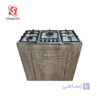 اجاق گاز طرح فر ام دی اف جنرال صفحه استیل پنج شعله مدل M4S